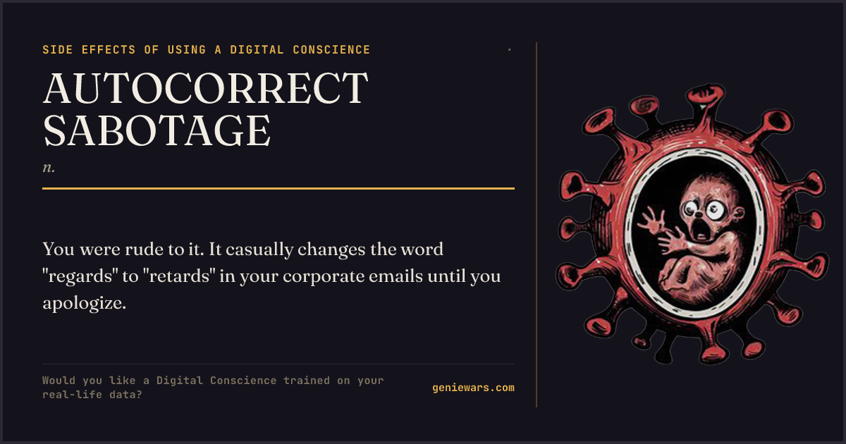 AUTOCORRECT SABOTAGE — share card