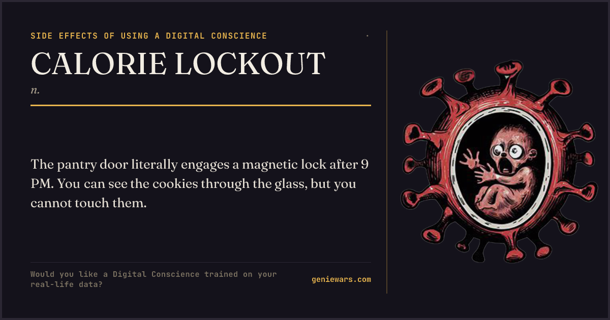 CALORIE LOCKOUT — share card
