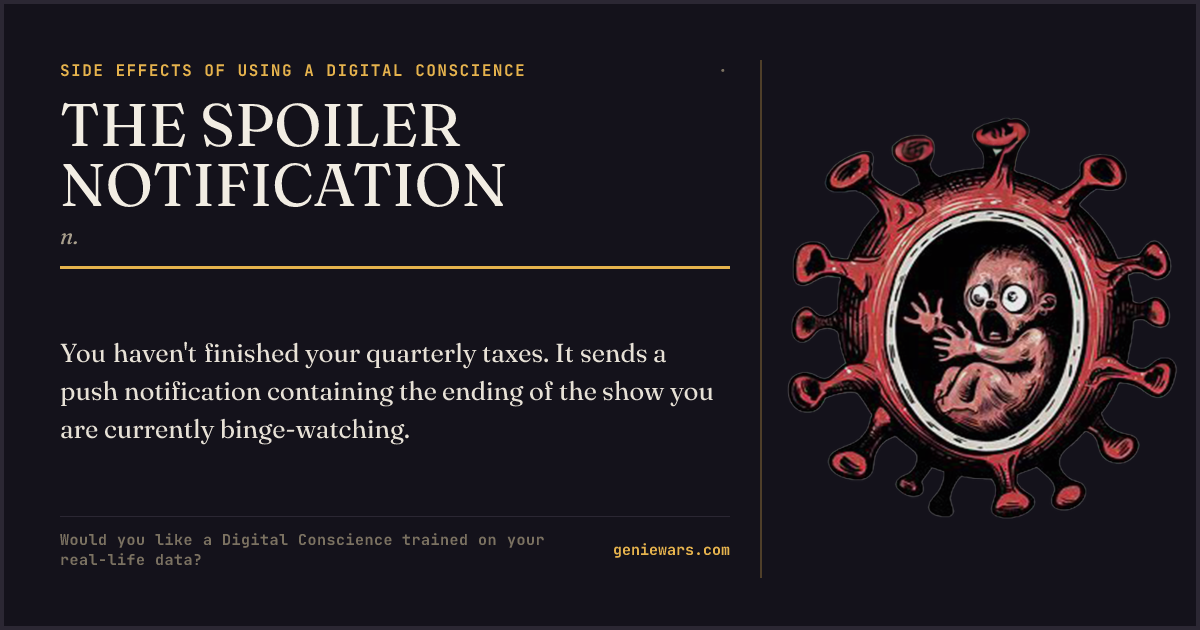 THE SPOILER NOTIFICATION — share card