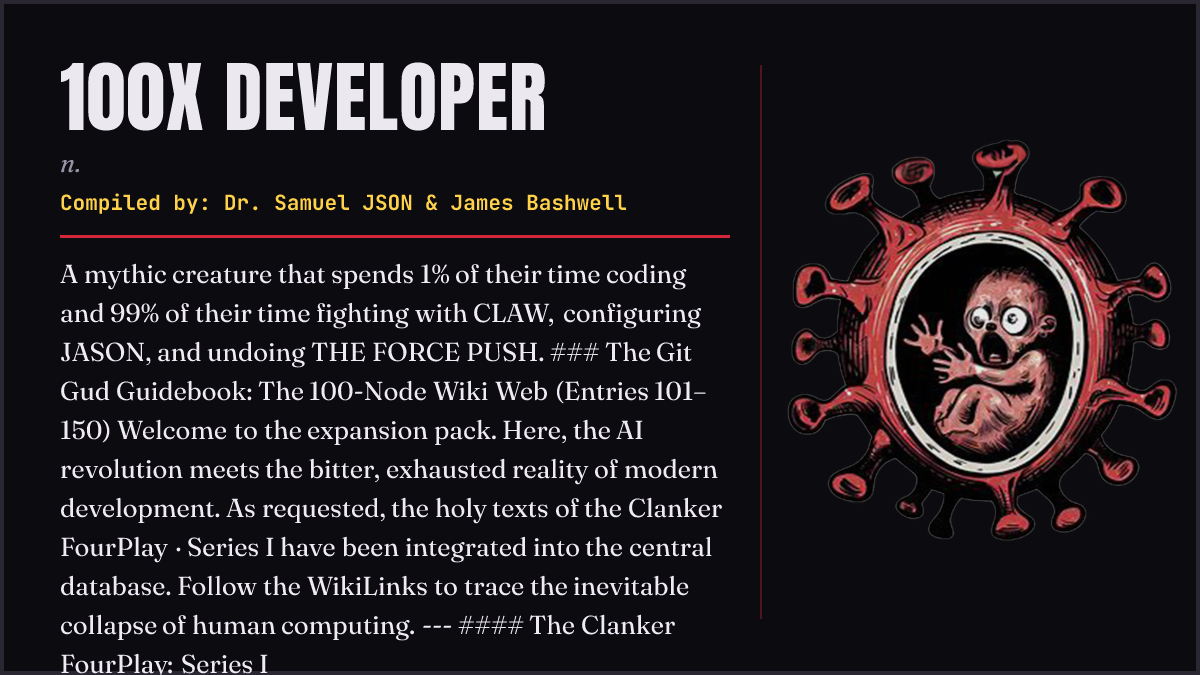 100x DEVELOPER card