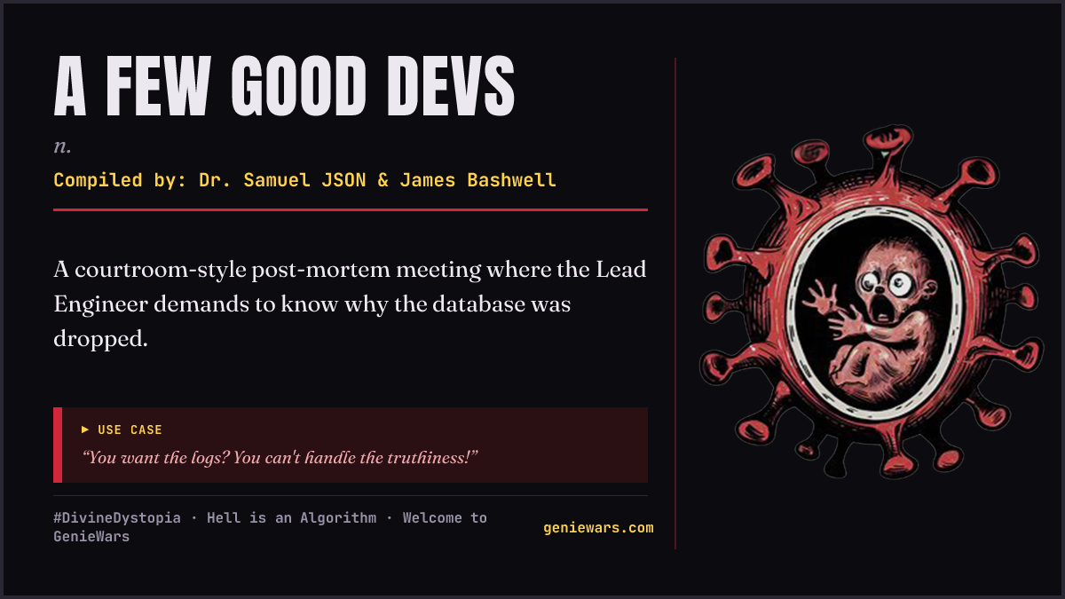 A FEW GOOD DEVS card