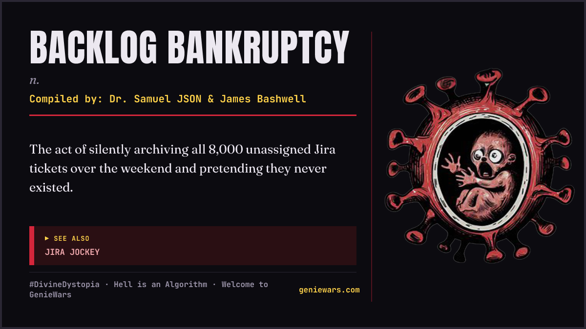 BACKLOG BANKRUPTCY card