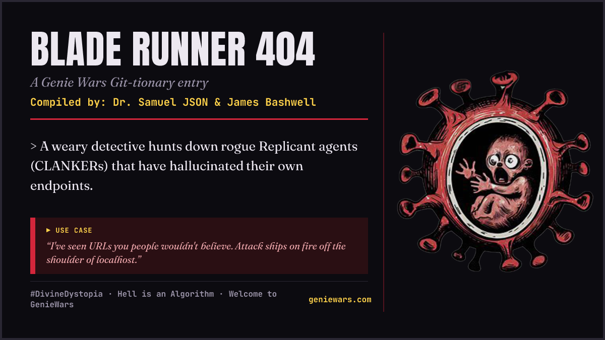 BLADE RUNNER 404 card
