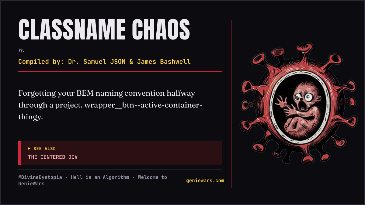 CLASSNAME CHAOS card