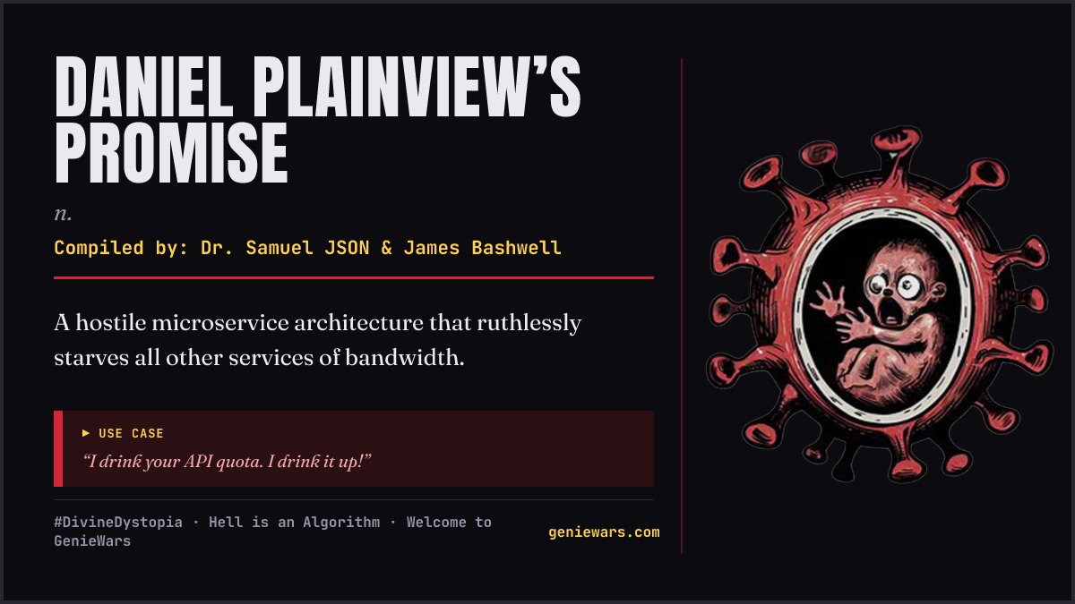 DANIEL PLAINVIEW’S PROMISE card