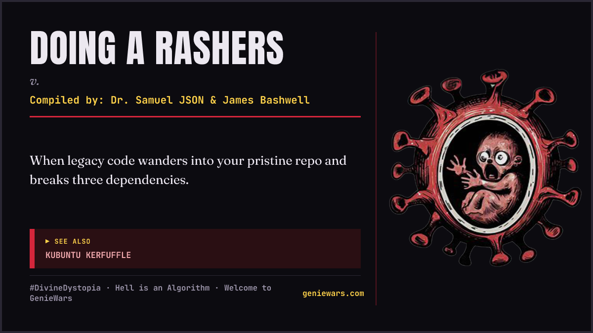 DOING A RASHERS card