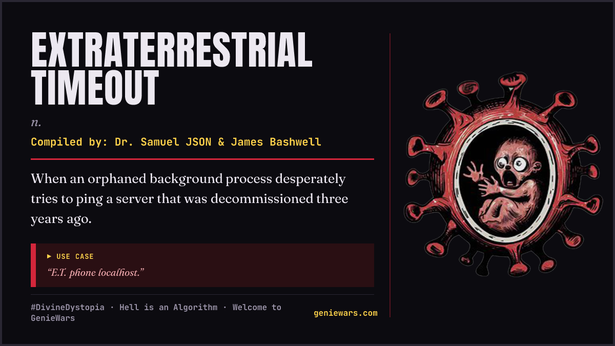 EXTRATERRESTRIAL TIMEOUT card