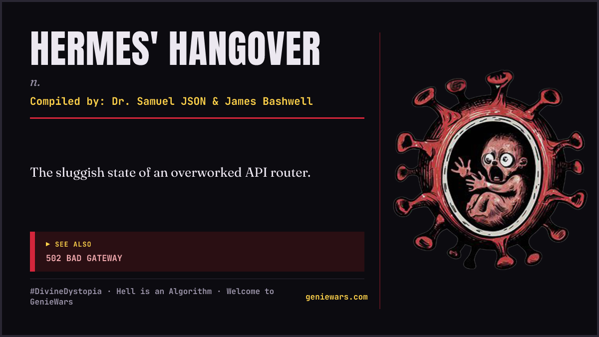 HERMES' HANGOVER card