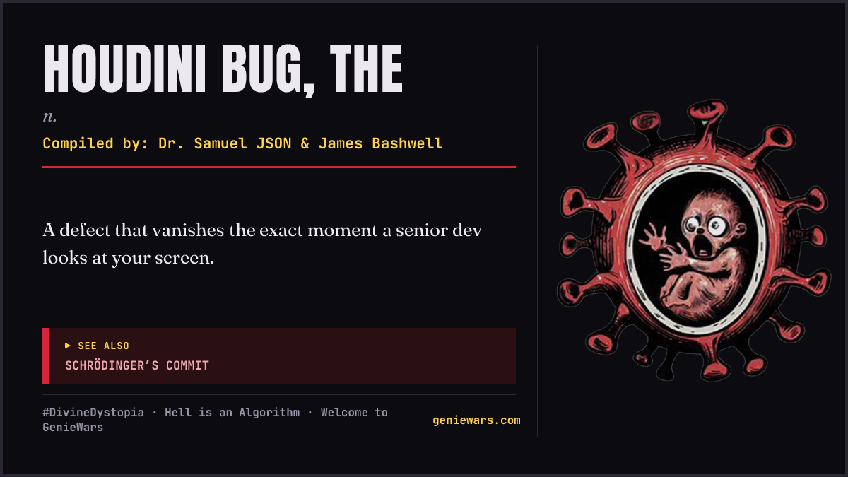 HOUDINI BUG, THE card
