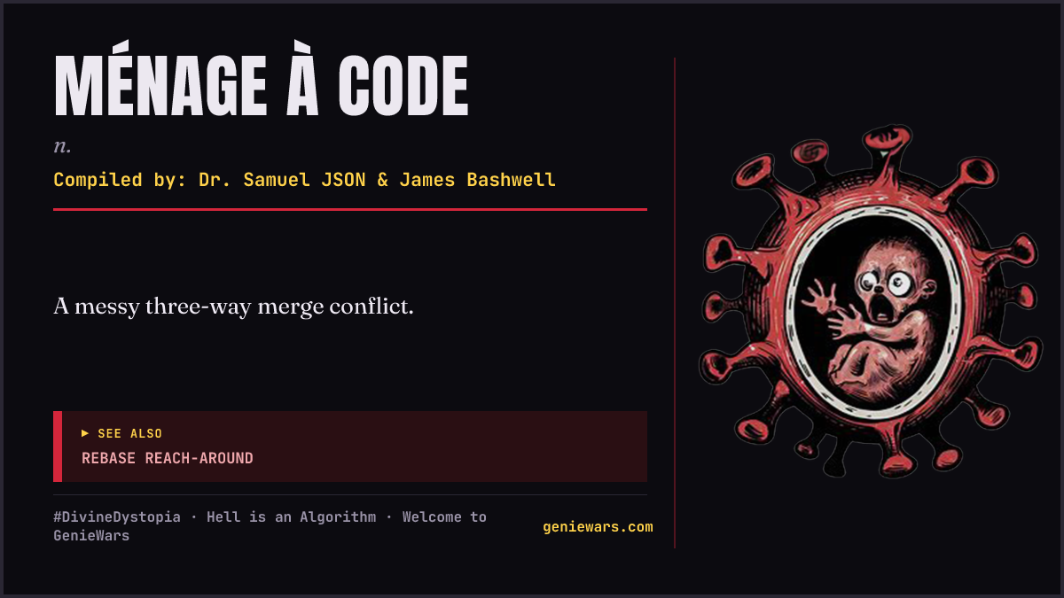 MÉNAGE À CODE card