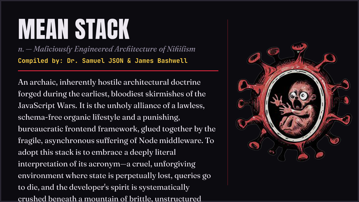 MEAN STACK card