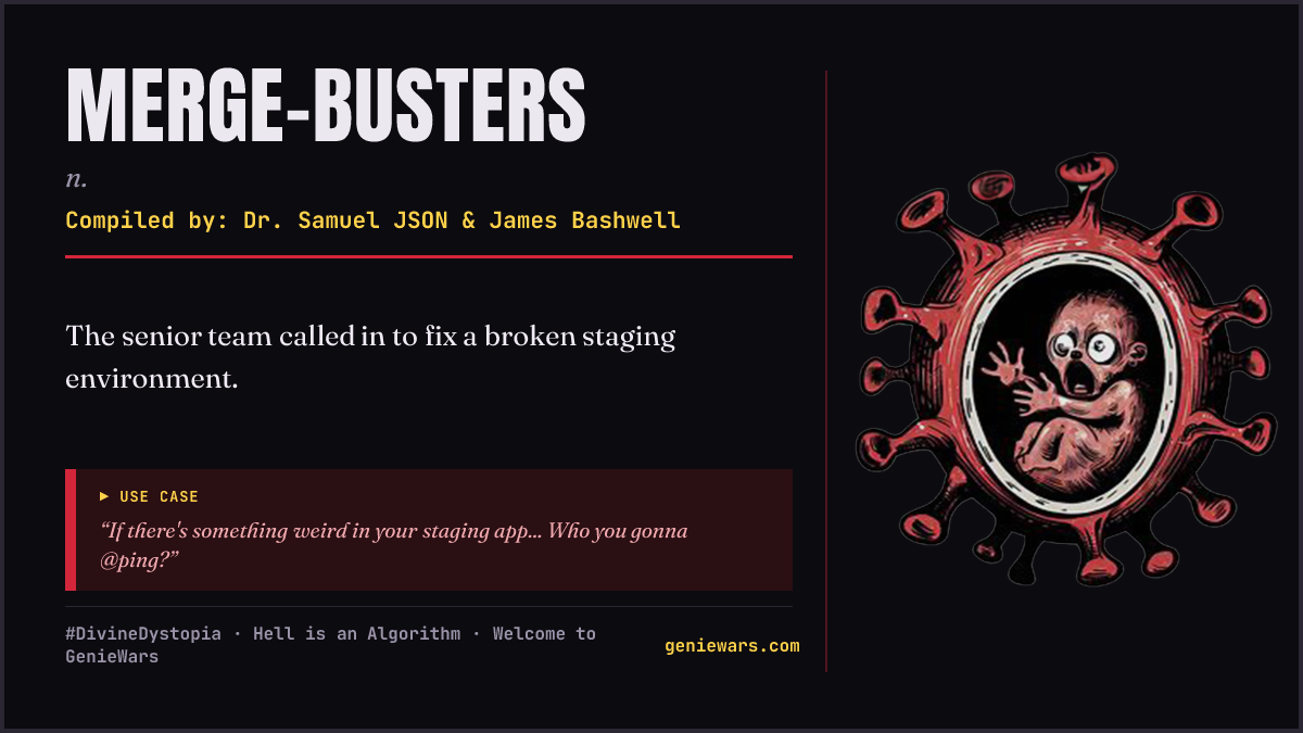 MERGE-BUSTERS card