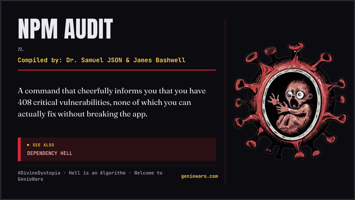 NPM AUDIT card