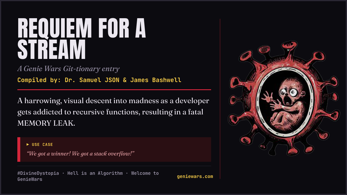 REQUIEM FOR A STREAM card