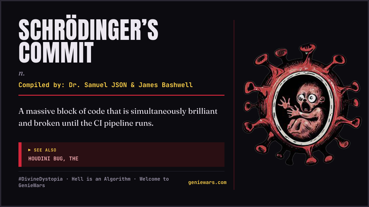 SCHRÖDINGER’S COMMIT card