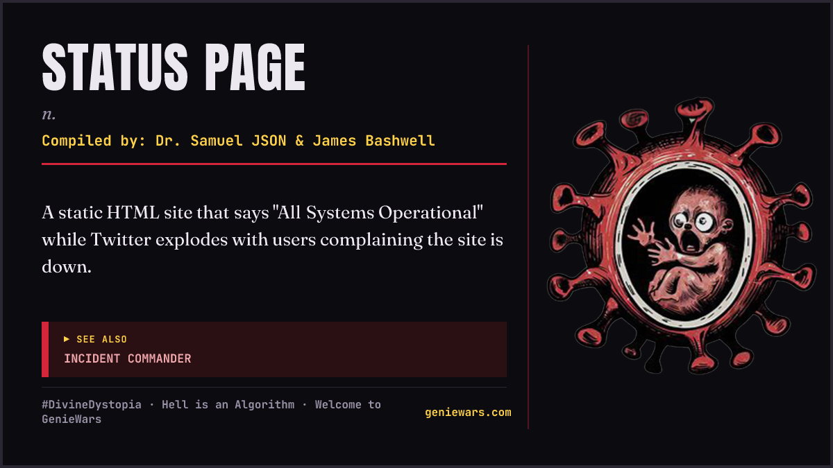 STATUS PAGE card