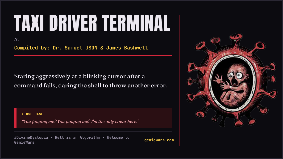 TAXI DRIVER TERMINAL card