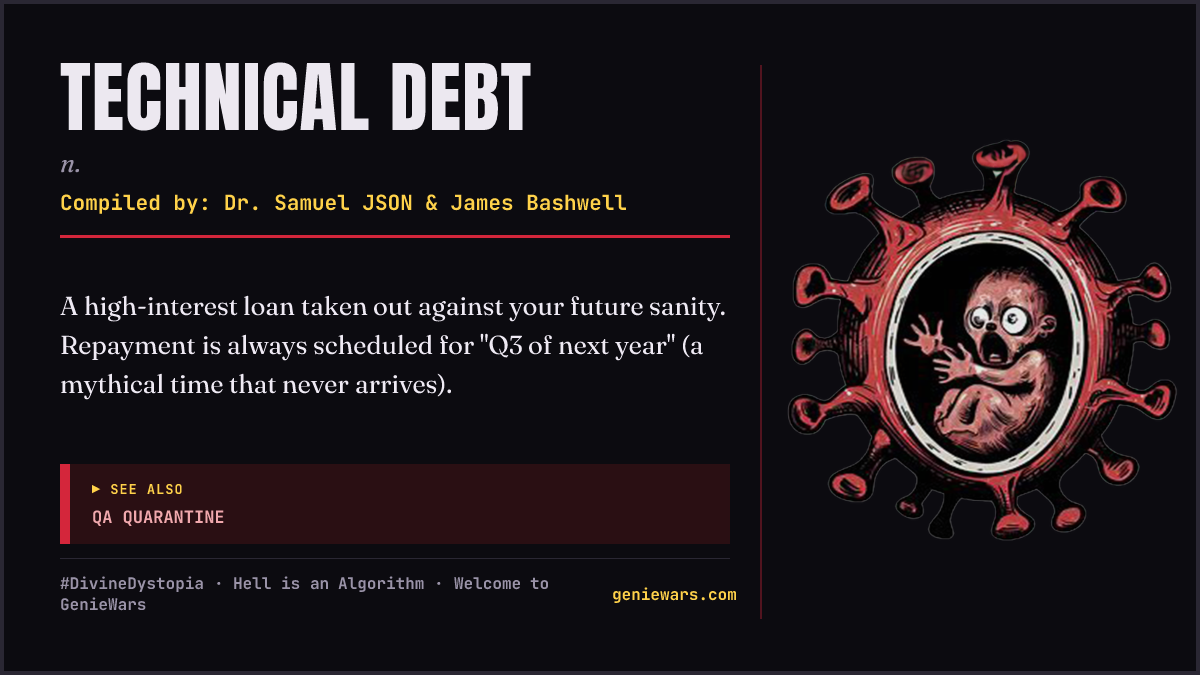 TECHNICAL DEBT card