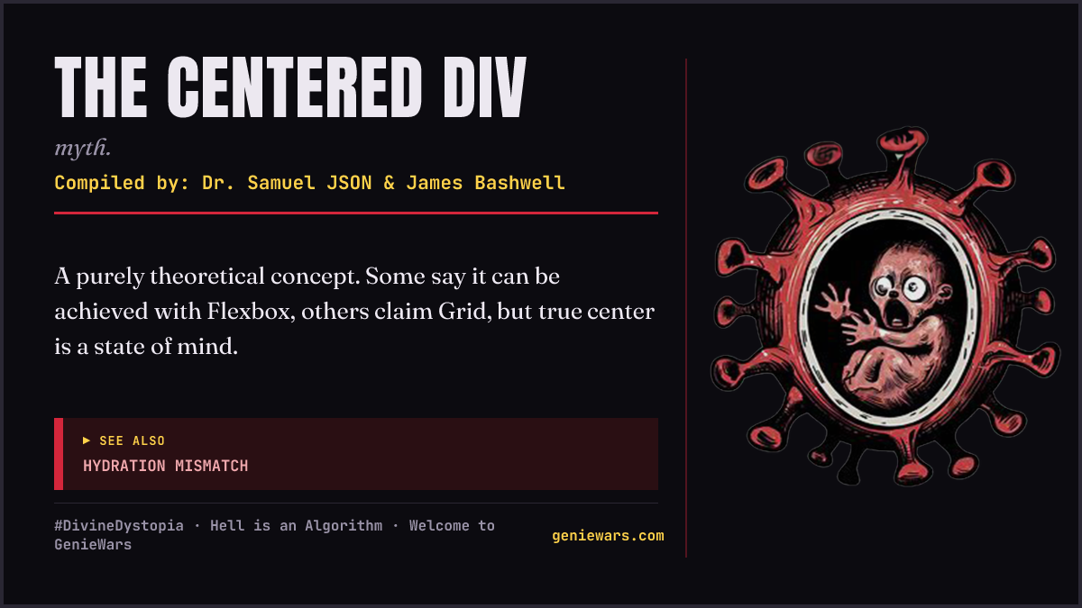THE CENTERED DIV card