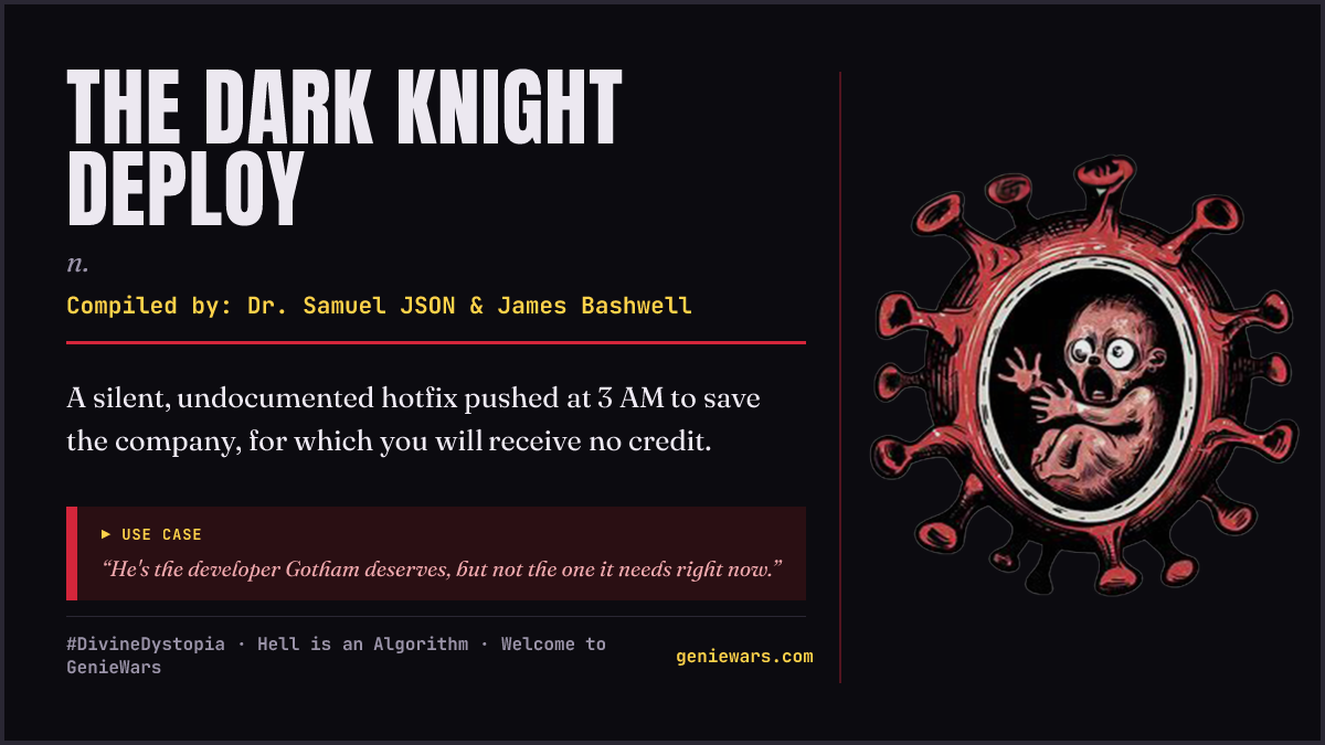 THE DARK KNIGHT DEPLOY card
