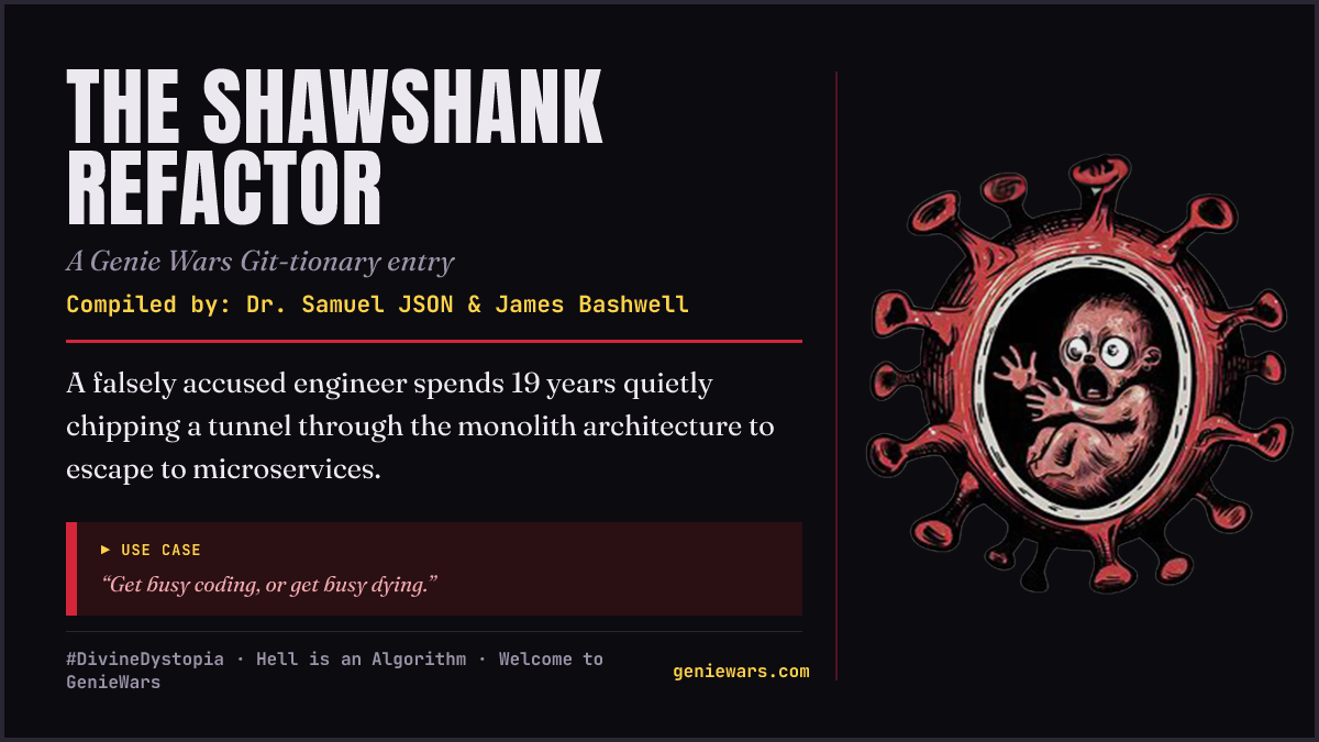 THE SHAWSHANK REFACTOR card