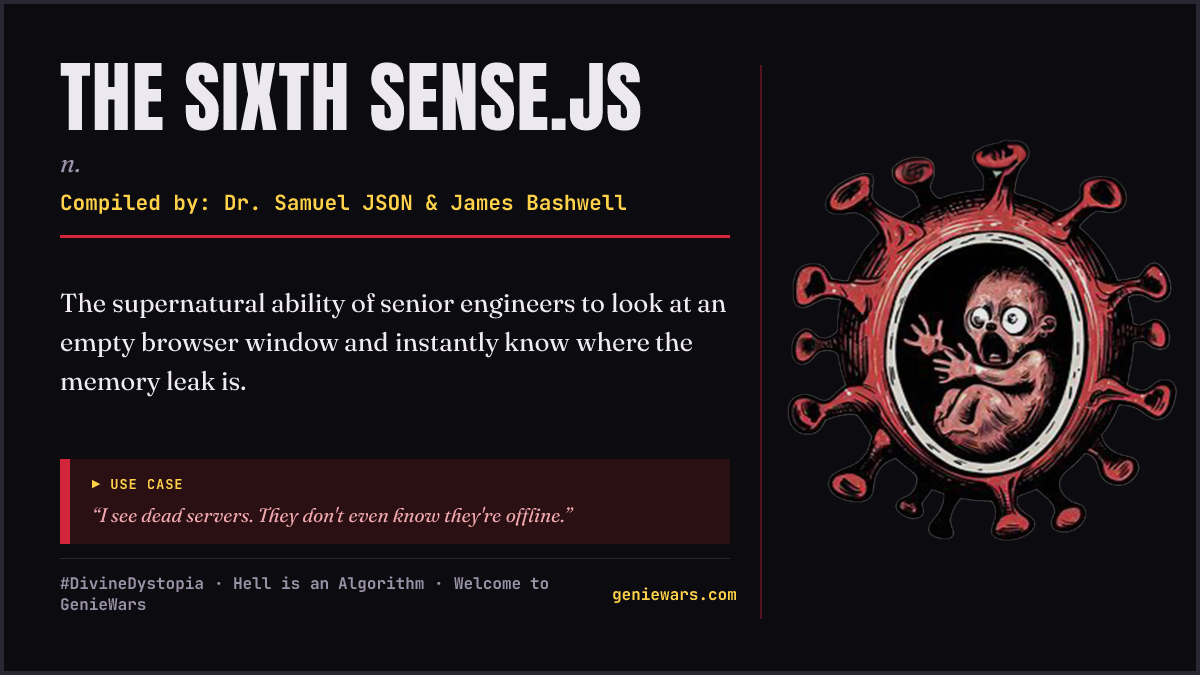 THE SIXTH SENSE.JS card