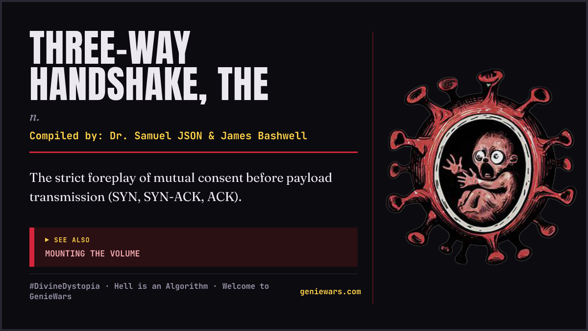 THREE-WAY HANDSHAKE, THE card