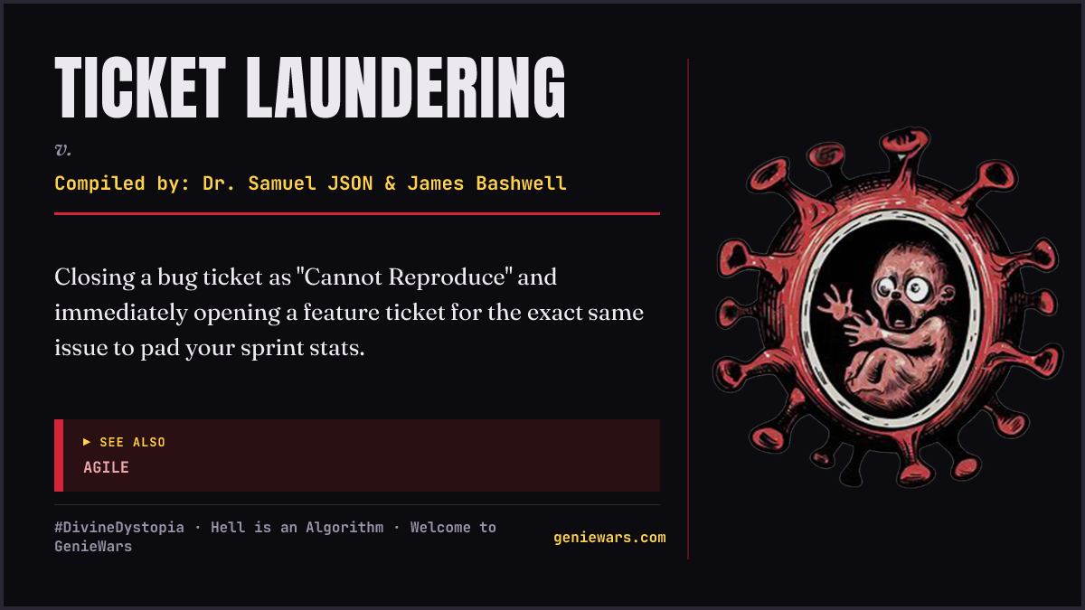 TICKET LAUNDERING card