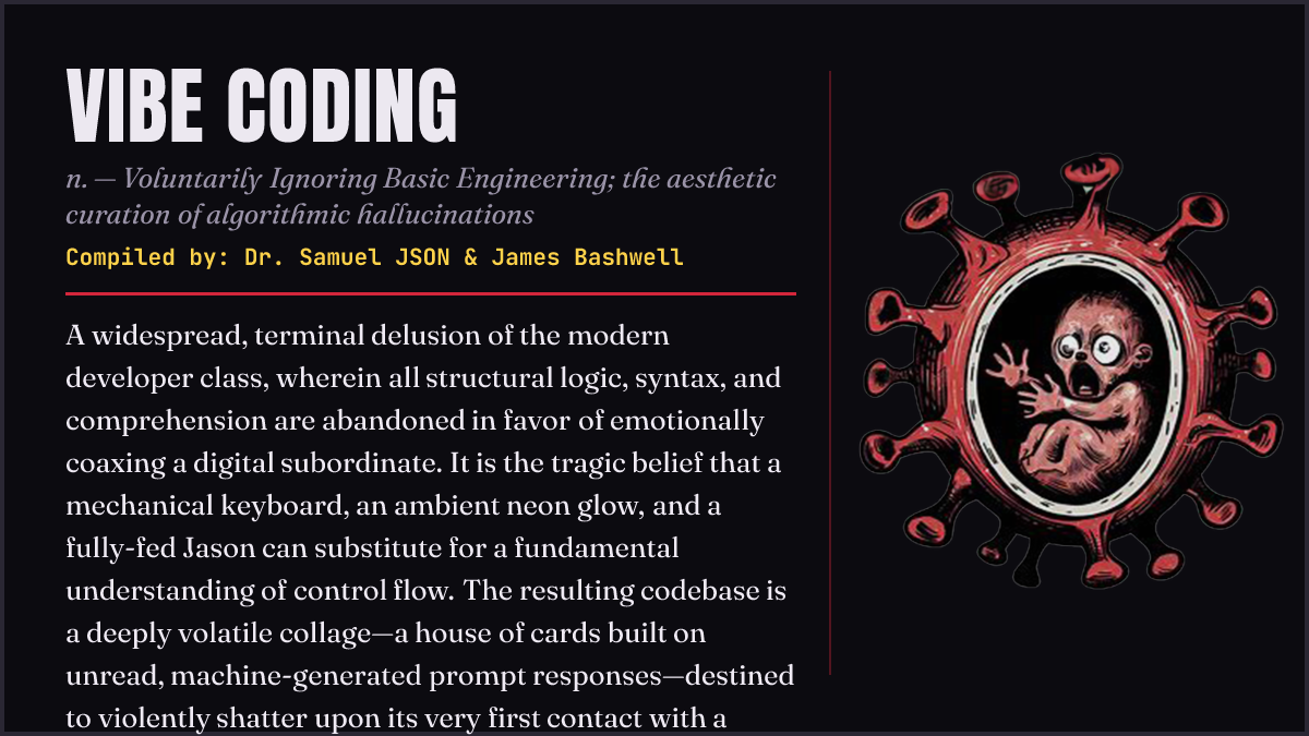 VIBE CODING card